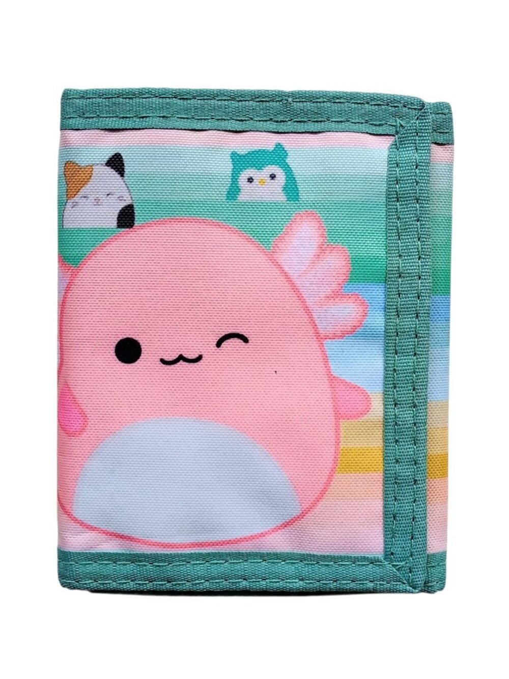 Squishmallows Archie the Axolotl Trifold Wallet - Cat, Dog, Unicorn, Fox, Bee